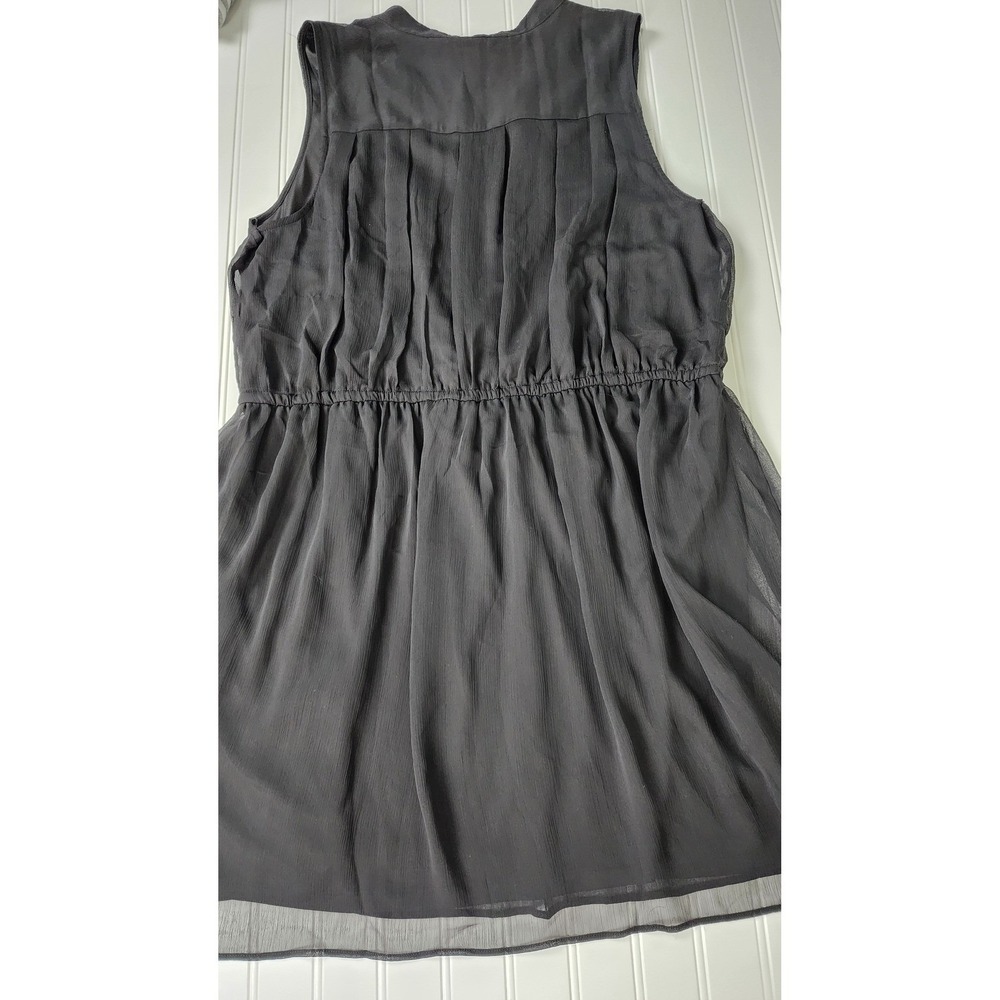 Nine West Womens XXL Black Sleeveless Dress Drawstring Lightweight - Picture 9 of 11
